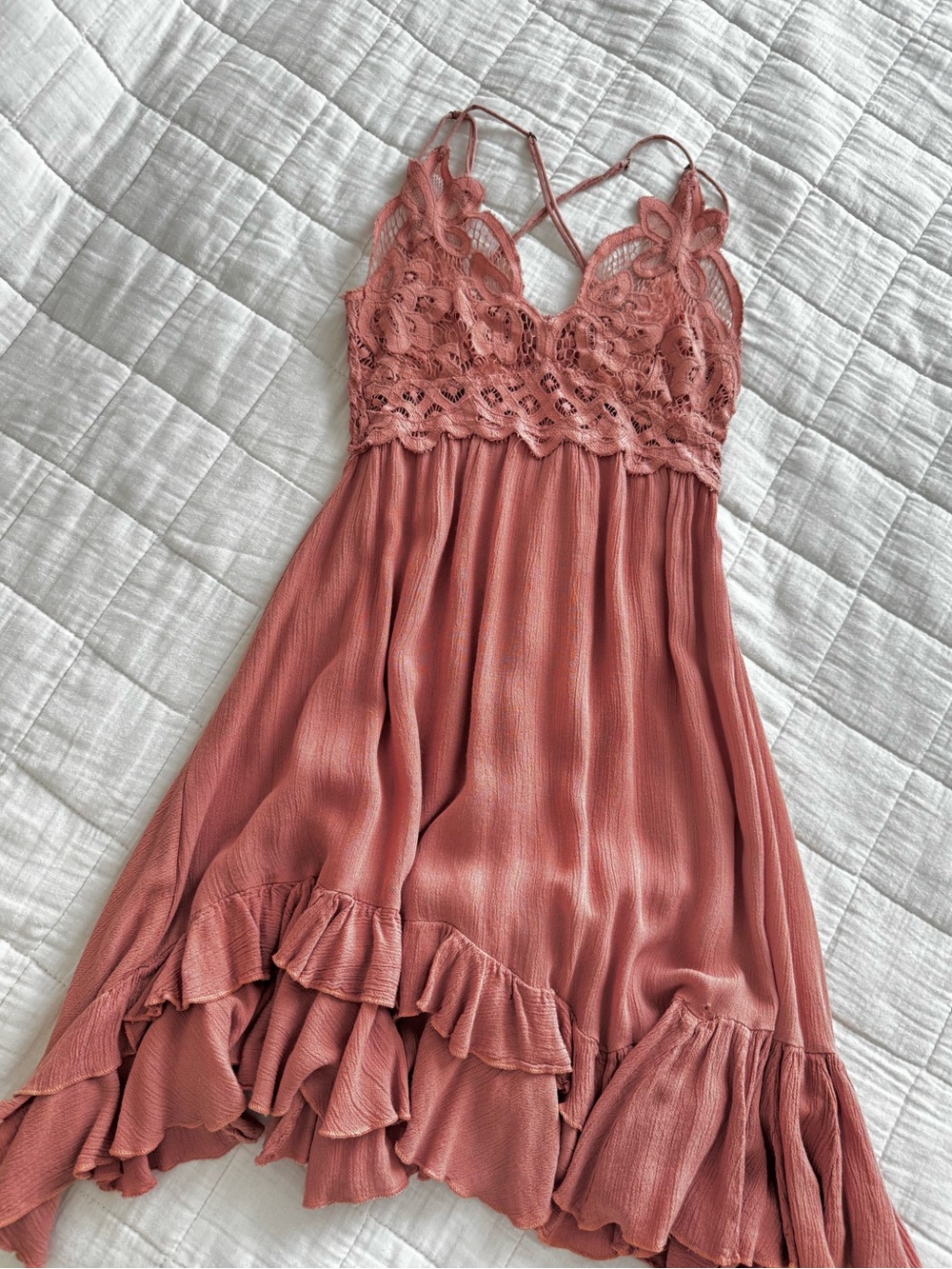 Free People Dusty Rose Mini Dress